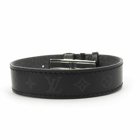 LOUIS VUITTON Black Leather Charm Bracelet - Picture 2 of 10